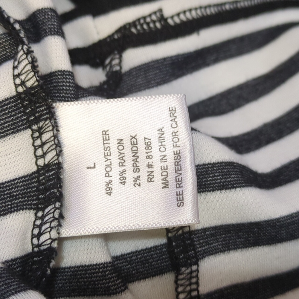 JJ Authentic mini dress with line and pocket color white/black size L - Picture 7 of 7